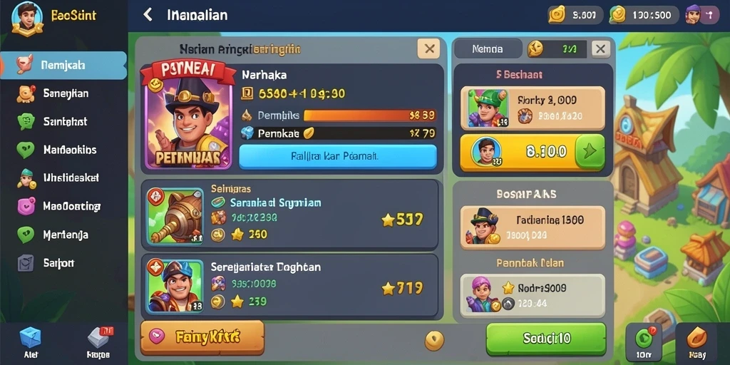 Tampilan antarmuka yang menarik dan user-friendly.
