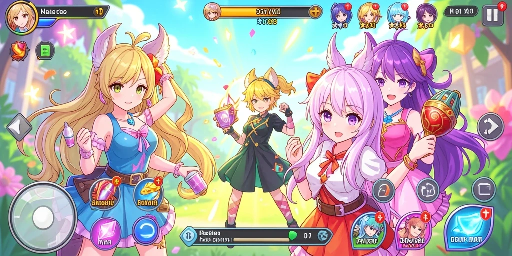 Screenshot yang menunjukkan tampilan level pertama yang menakjubkan.