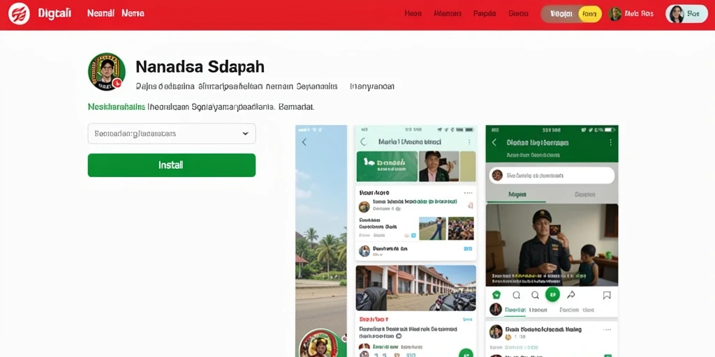 Tampilan awal aplikasi yang menarik dan mudah dinavigasi.